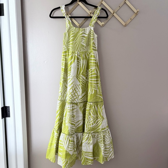 O.P.T. Tropical Palm Tiered Maxi Dress - Size S - Picture 2 of 9